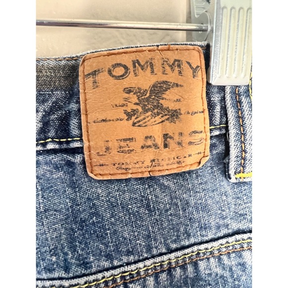 Tommy Jeans VINTAGE 1990s Denim Jeans Medium Wash Straight Leg Mens 31x32 - Picture 4 of 8